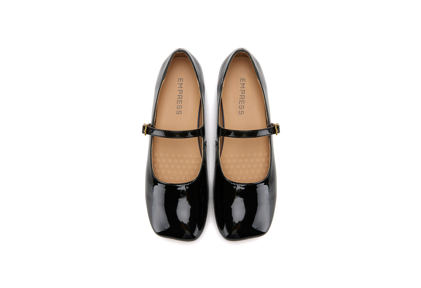 Patent Black Buckle