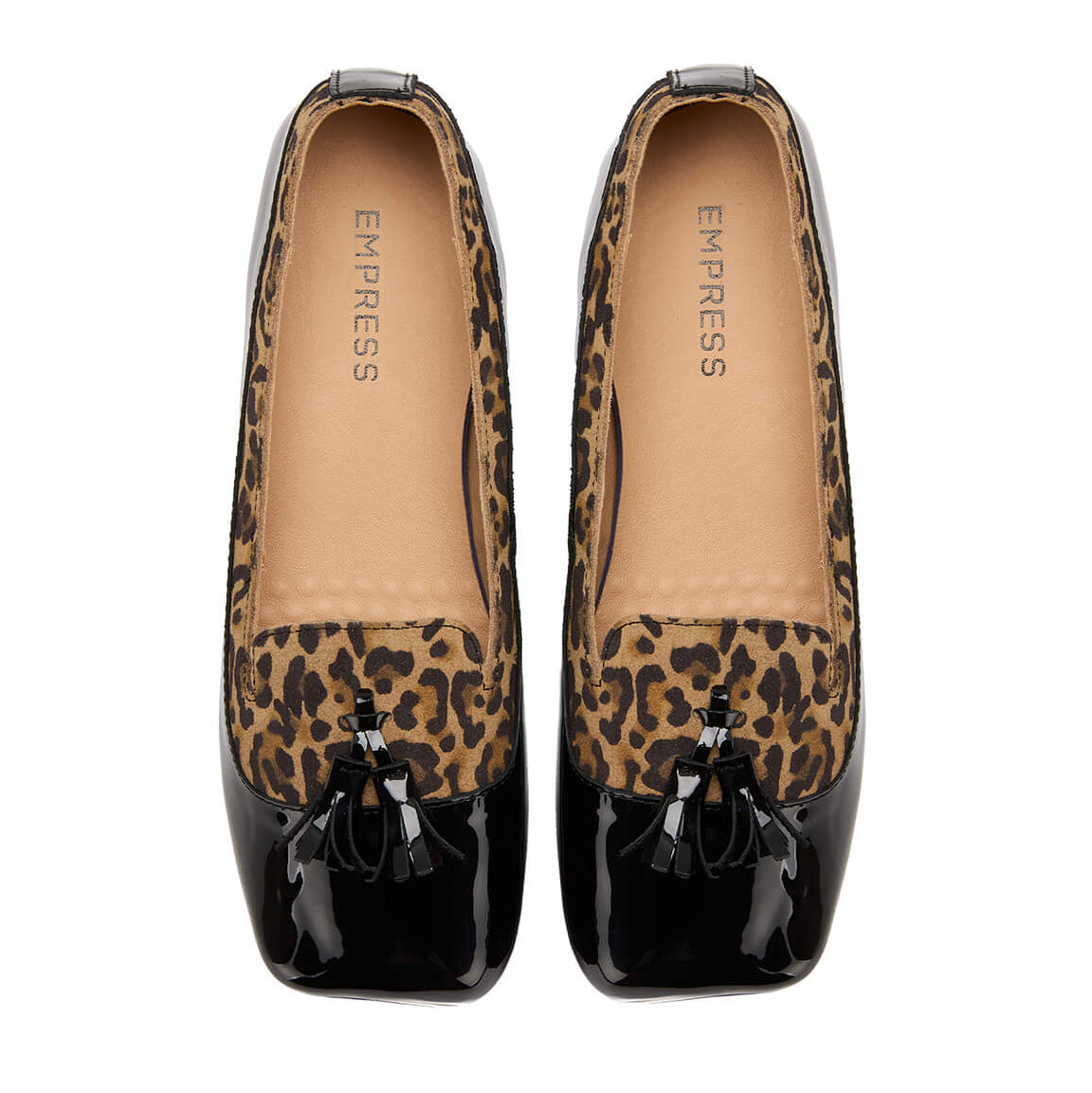 Leopard & Patent Black
