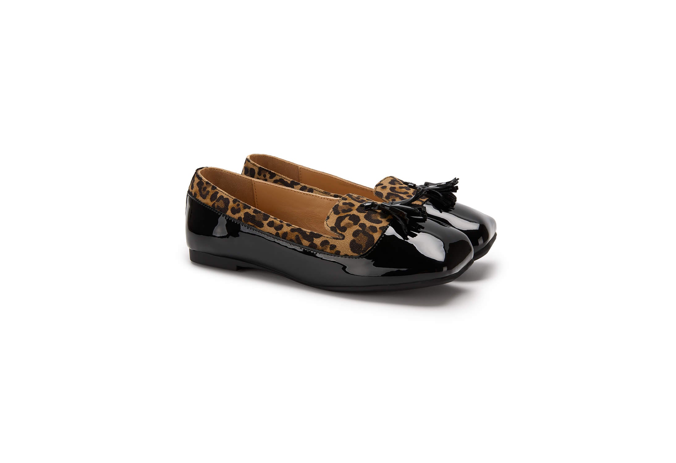 Leopard & Patent Black