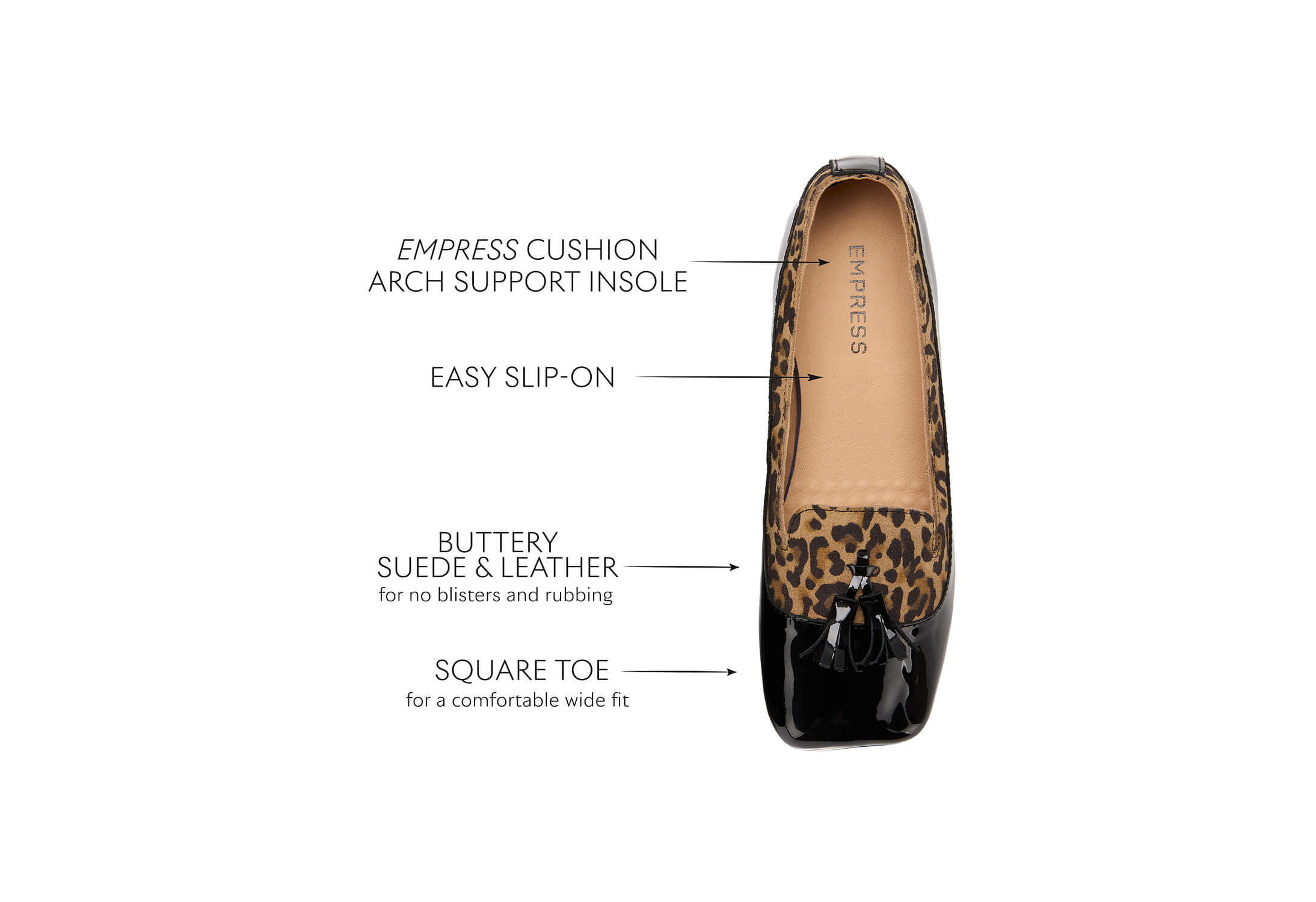 Leopard & Patent Black