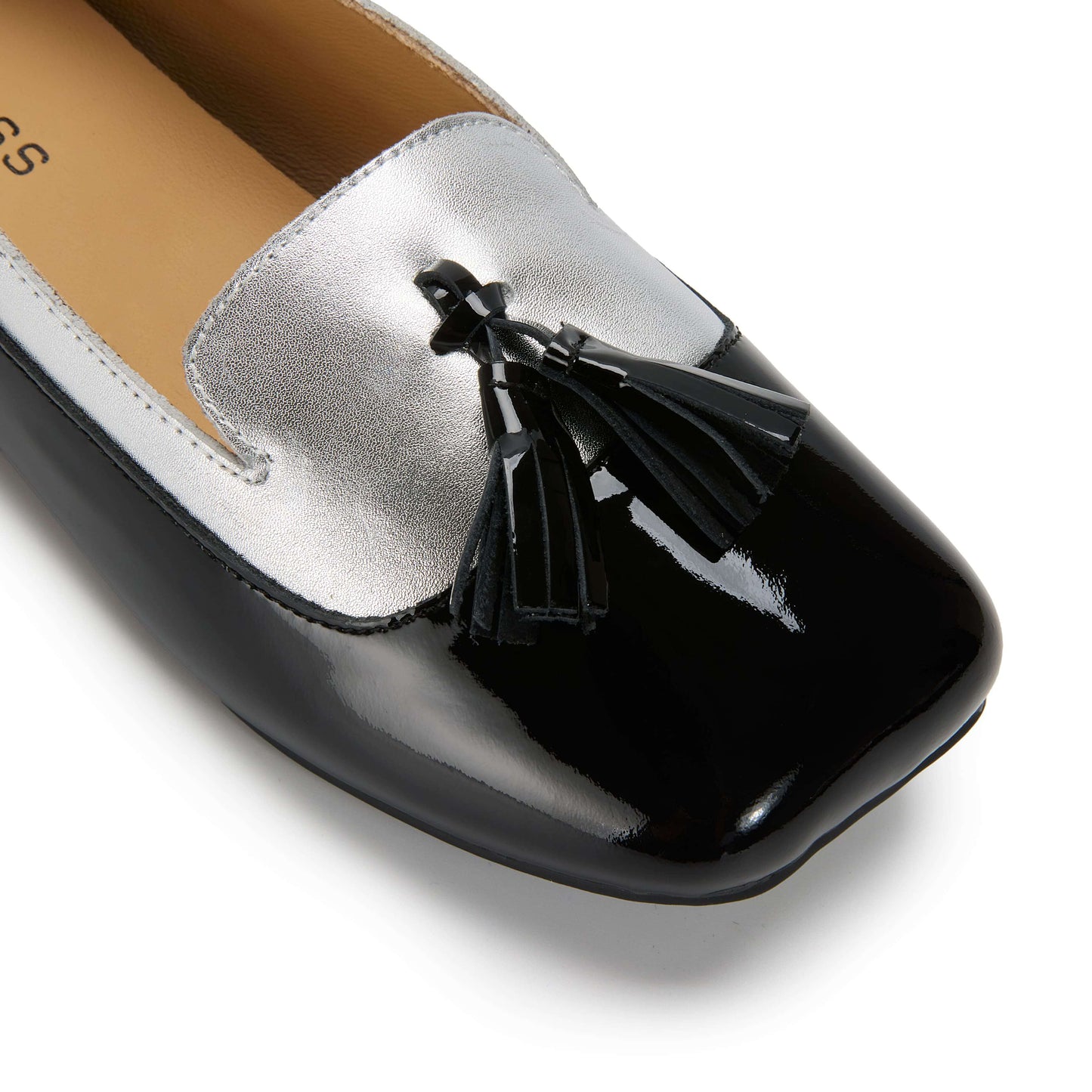 Silver & Patent Black