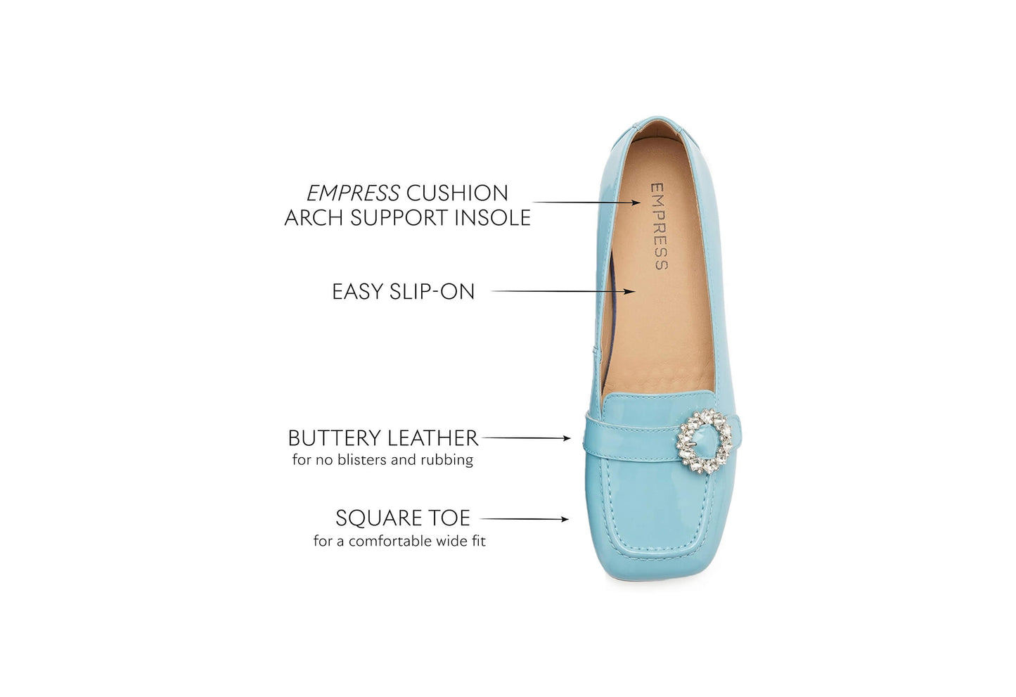Patent Gem Light Blue