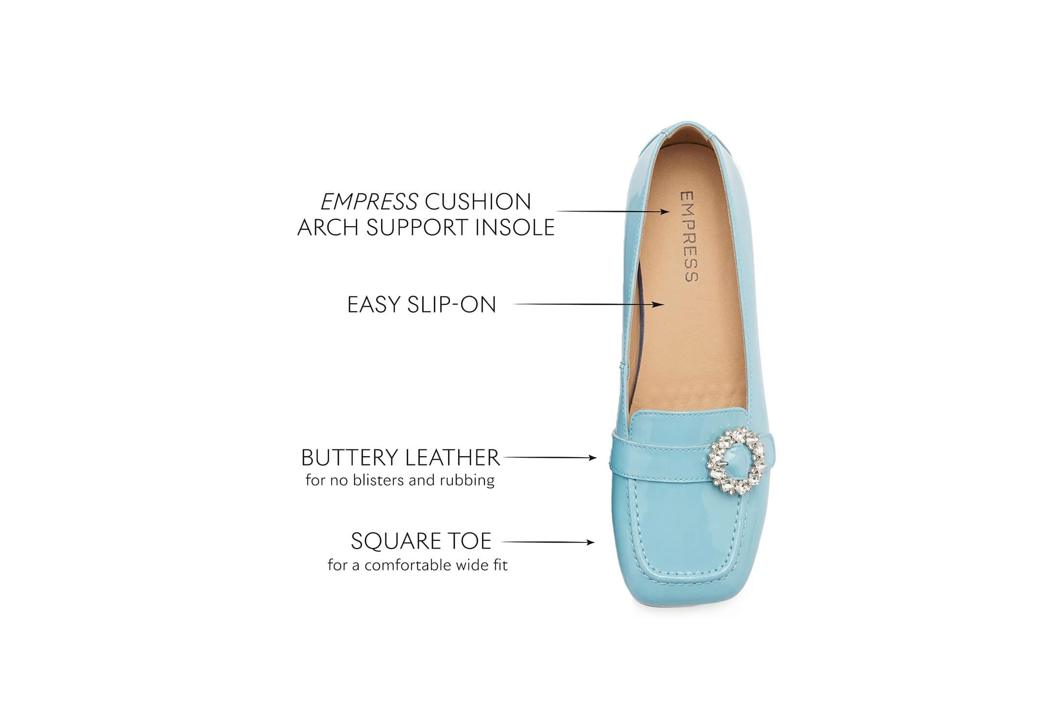 Patent Gem Light Blue